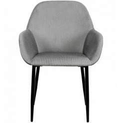 ALTOBUY ALESSIA - Lot De 2 Fauteuils Velours Côtelé Gris - Gris 10 ALTOBUY ALESSIA - Lot De 2 Fauteuils Velours Côtelé Gris - Gris -Pas Cher Fauteuil Magasin 29084114 4