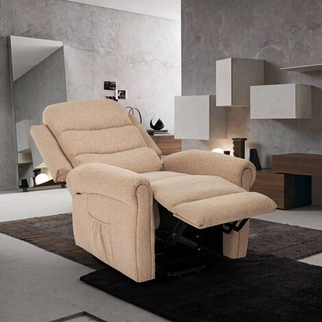 LE ROI DU RELAX Fauteuil électrique De Relaxation Massage Et Chauffage Avec Roues Victoria | Couleur: Beige 4 LE ROI DU RELAX Fauteuil électrique De Relaxation Massage Et Chauffage Avec Roues Victoria | Couleur: Beige – Image 2