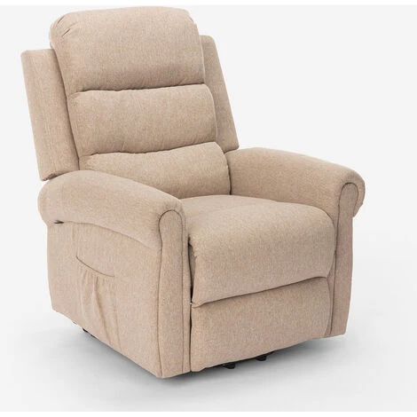 LE ROI DU RELAX Fauteuil électrique De Relaxation Massage Et Chauffage Avec Roues Victoria | Couleur: Beige 5 LE ROI DU RELAX Fauteuil électrique De Relaxation Massage Et Chauffage Avec Roues Victoria | Couleur: Beige – Image 3