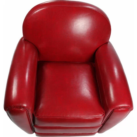 RENDEZ VOUS DéCO Fauteuil Club Rouge - Rouge 6 RENDEZ VOUS DéCO Fauteuil Club Rouge - Rouge – Image 4