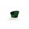 AZURA HOME DESIGN Fauteuil Vert Forme Coquillage - Doré -Pas Cher Fauteuil Magasin 29566642 1