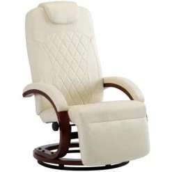 TRUE DEAL Fauteuil Inclinable TV Blanc Cassé Similicuir 8 TRUE DEAL Fauteuil Inclinable TV Blanc Cassé Similicuir -Pas Cher Fauteuil Magasin 29647572 2