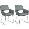 ALTOBUY BALDWIN - Lot De 2 Fauteuils Simili Gris - Gris 1 ALTOBUY BALDWIN - Lot De 2 Fauteuils Simili Gris - Gris -Pas Cher Fauteuil Magasin 30087409 1