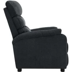 TRUE DEAL Fauteuil Inclinable Gris Foncé Tissu -Pas Cher Fauteuil Magasin 30364486 4