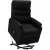 TRUE DEAL Fauteuil Inclinable Noir Tissu -Pas Cher Fauteuil Magasin 30364493 1