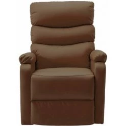 TRUE DEAL Fauteuil Inclinable De Massage Marron Similicuir 10 TRUE DEAL Fauteuil Inclinable De Massage Marron Similicuir -Pas Cher Fauteuil Magasin 30364505 4