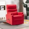 TRUE DEAL Fauteuil Inclinable De Massage Rouge Similicuir -Pas Cher Fauteuil Magasin 30364508 1
