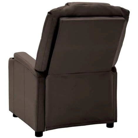 TRUE DEAL Fauteuil Inclinable Marron Similicuir 6 TRUE DEAL Fauteuil Inclinable Marron Similicuir – Image 4