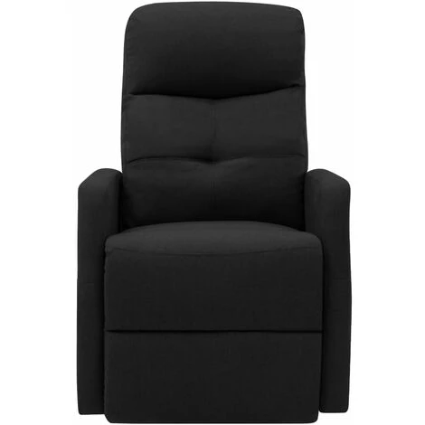 TRUE DEAL Fauteuil Inclinable Sur Pied Noir Tissu 5 TRUE DEAL Fauteuil Inclinable Sur Pied Noir Tissu – Image 3