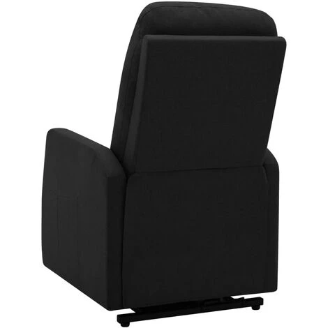 TRUE DEAL Fauteuil Inclinable Sur Pied Noir Tissu 7 TRUE DEAL Fauteuil Inclinable Sur Pied Noir Tissu – Image 5