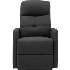 TRUE DEAL Fauteuil Inclinable De Massage Gris Foncé Tissu -Pas Cher Fauteuil Magasin 30364534 3