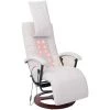 Fauteuil De Massage Shiatsu Similicuir Blanc VidaXL -Pas Cher Fauteuil Magasin 3049873 1