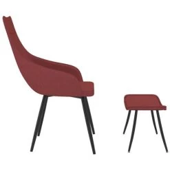 ASUPERMALL Chaise De Canape Avec Repose-pied Rouge Bordeaux Tissu 9 ASUPERMALL Chaise De Canape Avec Repose-pied Rouge Bordeaux Tissu -Pas Cher Fauteuil Magasin 30531473 3