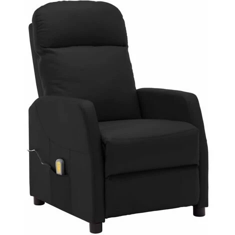 ASUPERMALL Fauteuil De Massage Inclinable Noir Similicuir 3 ASUPERMALL Fauteuil De Massage Inclinable Noir Similicuir