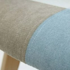 THE HOME DECO FACTORY Fauteuil Patchwork Bleu Clair - Bleu -Pas Cher Fauteuil Magasin 30649260 4