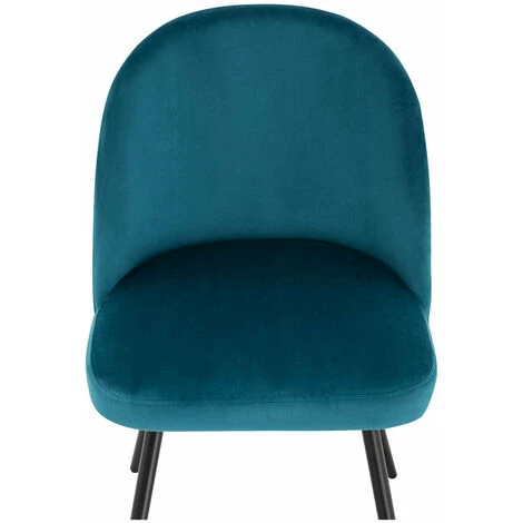 HELLOSHOP26 Lot De Deux Chaises En Tissu 150 Kg Max Surface D'assise De 48 X 41,5 Cm Turquoise 4 HELLOSHOP26 Lot De Deux Chaises En Tissu 150 Kg Max Surface D'assise De 48 X 41,5 Cm Turquoise – Image 2