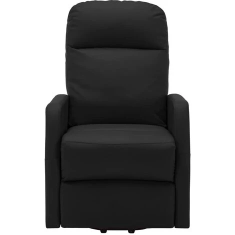 TRUE DEAL Fauteuil Inclinable Noir Similicuir 5 TRUE DEAL Fauteuil Inclinable Noir Similicuir – Image 3