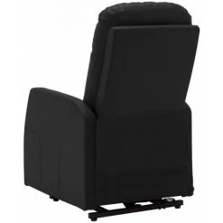 TRUE DEAL Fauteuil Inclinable Noir Similicuir 11 TRUE DEAL Fauteuil Inclinable Noir Similicuir -Pas Cher Fauteuil Magasin 30867034 5