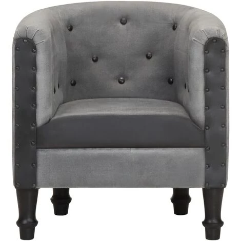 Fauteuil Cuir Véritable Et Bois De Manguier Massif Noir VidaXL 4 Fauteuil Cuir Véritable Et Bois De Manguier Massif Noir VidaXL – Image 2