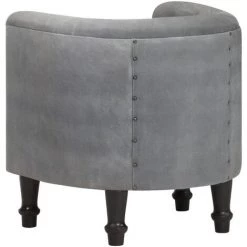 Fauteuil Cuir Véritable Et Bois De Manguier Massif Noir VidaXL 10 Fauteuil Cuir Véritable Et Bois De Manguier Massif Noir VidaXL -Pas Cher Fauteuil Magasin 30871687 4