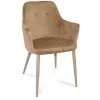 LÚZETE - FAUTEUIL GUNNAR EN VELOURS SABLE PIEDS COULEUR NATURELLE - Sable 2 LÚZETE - FAUTEUIL GUNNAR EN VELOURS SABLE PIEDS COULEUR NATURELLE - Sable -Pas Cher Fauteuil Magasin 30962243 1