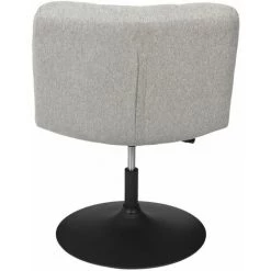 ALTOBUY BULLA - Fauteuil Pivotant Tissu Gris Clair - Gris -Pas Cher Fauteuil Magasin 31071334 5