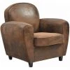 ALTOBUY GANSSI - Fauteuil Club Marron Aspect Cuir Vieilli - Marron Foncé 2 ALTOBUY GANSSI - Fauteuil Club Marron Aspect Cuir Vieilli - Marron Foncé -Pas Cher Fauteuil Magasin 31071473 1