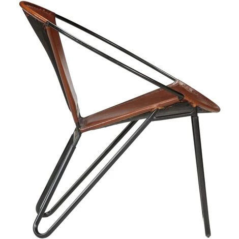 ASUPERMALL Chaise Marron Cuir Veritable 4 ASUPERMALL Chaise Marron Cuir Veritable – Image 2