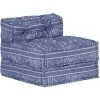 ASUPERMALL Pouf Modulaire Indigo Tissu -Pas Cher Fauteuil Magasin 31120778 1