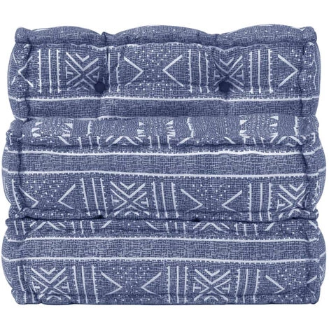 ASUPERMALL Pouf Modulaire Indigo Tissu 4 ASUPERMALL Pouf Modulaire Indigo Tissu – Image 2