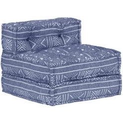 ASUPERMALL Pouf Modulaire Indigo Tissu 9 ASUPERMALL Pouf Modulaire Indigo Tissu -Pas Cher Fauteuil Magasin 31120778 3