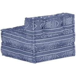 ASUPERMALL Pouf Modulaire Indigo Tissu 10 ASUPERMALL Pouf Modulaire Indigo Tissu -Pas Cher Fauteuil Magasin 31120778 4