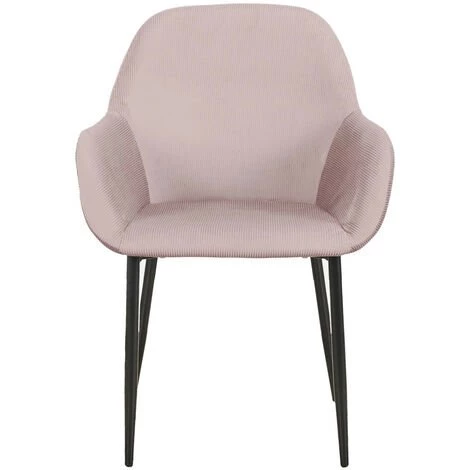 THE HOME DECO FACTORY Fauteuil Velours Cotele Giulia Rose Home Deco Factory 5 THE HOME DECO FACTORY Fauteuil Velours Cotele Giulia Rose Home Deco Factory – Image 3