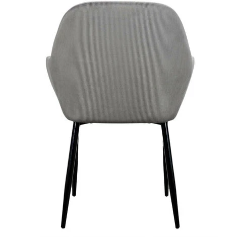 THE HOME DECO FACTORY Lot De 2 Fauteuils Velours Côtelé Giulia Gris Home Deco Factory 7 THE HOME DECO FACTORY Lot De 2 Fauteuils Velours Côtelé Giulia Gris Home Deco Factory – Image 5