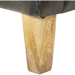 ASUPERMALL Fauteuil Gris Cuir Veritable -Pas Cher Fauteuil Magasin 31946795 4