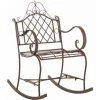 DéCOSHOP26 Chaise Fauteuil à Bascule Rocking Chair Pour Jardin En Métal Marron Vieilli - Marron 2 DéCOSHOP26 Chaise Fauteuil à Bascule Rocking Chair Pour Jardin En Métal Marron Vieilli - Marron -Pas Cher Fauteuil Magasin 32088501 1