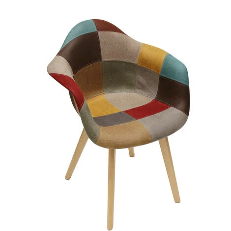 THE HOME DECO FACTORY Fauteuil Patchwork Louisiane Home Deco Factory 3 THE HOME DECO FACTORY Fauteuil Patchwork Louisiane Home Deco Factory