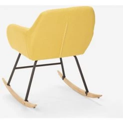 AHD AMAZING HOME DESIGN Chaise à Bascule En Tissu Patchwork Design Moderne Woodpecker | Jaune 10 AHD AMAZING HOME DESIGN Chaise à Bascule En Tissu Patchwork Design Moderne Woodpecker | Jaune -Pas Cher Fauteuil Magasin 32510731 4