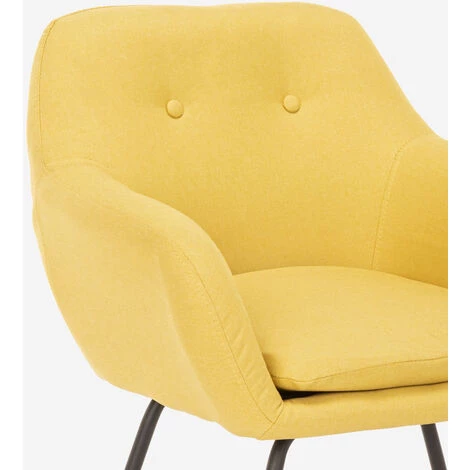 AHD AMAZING HOME DESIGN Chaise à Bascule En Tissu Patchwork Design Moderne Woodpecker | Jaune 7 AHD AMAZING HOME DESIGN Chaise à Bascule En Tissu Patchwork Design Moderne Woodpecker | Jaune – Image 5