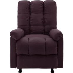 Fauteuil De Massage Inclinable Tissu Violet VidaXL -Pas Cher Fauteuil Magasin 32758727 3