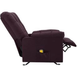 Fauteuil De Massage Inclinable Tissu Violet VidaXL -Pas Cher Fauteuil Magasin 32758727 5