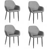 THE HOME DECO FACTORY Lot De 4 Fauteuils Velours Côtelé Giulia Gris Home Deco Factory 1 THE HOME DECO FACTORY Lot De 4 Fauteuils Velours Côtelé Giulia Gris Home Deco Factory -Pas Cher Fauteuil Magasin 33237413 1