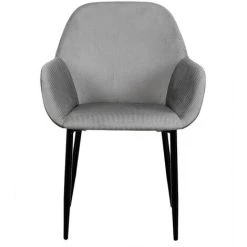THE HOME DECO FACTORY Lot De 4 Fauteuils Velours Côtelé Giulia Gris Home Deco Factory 10 THE HOME DECO FACTORY Lot De 4 Fauteuils Velours Côtelé Giulia Gris Home Deco Factory -Pas Cher Fauteuil Magasin 33237413 4