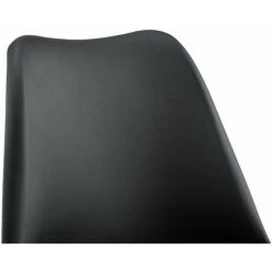 HELLOSHOP26 Chaise Fauteuil De Bureau Siège Rembourré à 5 Roulettes Rotatif à 360° Et Réglable En Hauteur Métal Noir - Métal -Pas Cher Fauteuil Magasin 33344794 4