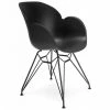 Paris Prix - Fauteuil Design "kapt" 85cm Noir 1 Paris Prix - Fauteuil Design "kapt" 85cm Noir -Pas Cher Fauteuil Magasin 33652440 1