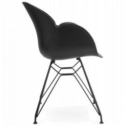 Paris Prix - Fauteuil Design "kapt" 85cm Noir 9 Paris Prix - Fauteuil Design "kapt" 85cm Noir -Pas Cher Fauteuil Magasin 33652440 3