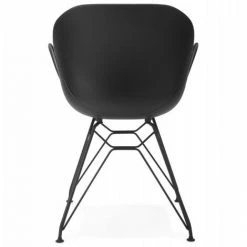 Paris Prix - Fauteuil Design "kapt" 85cm Noir 10 Paris Prix - Fauteuil Design "kapt" 85cm Noir -Pas Cher Fauteuil Magasin 33652440 4