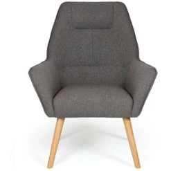 Paris Prix - Fauteuil Scandinave "watson" 101cm Gris -Pas Cher Fauteuil Magasin 33653339 2