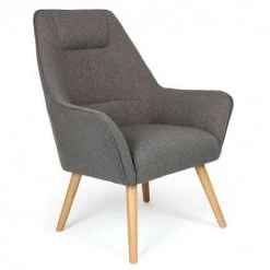 Paris Prix - Fauteuil Scandinave "watson" 101cm Gris -Pas Cher Fauteuil Magasin 33653339 5