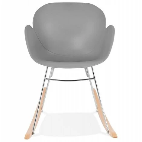 Paris Prix - Fauteuil à Bascule Design "kokkola" 99cm Gris 4 Paris Prix - Fauteuil à Bascule Design "kokkola" 99cm Gris – Image 2